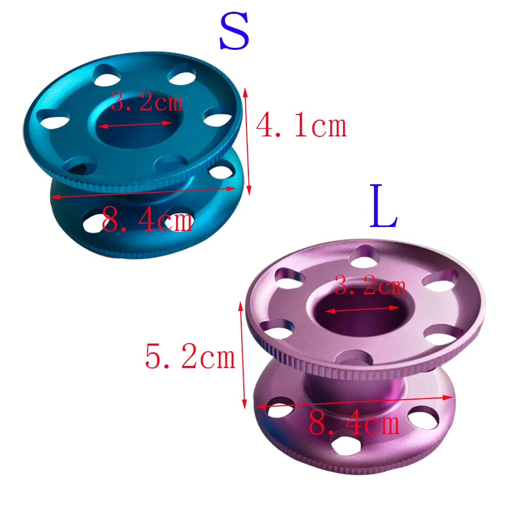 Подводное плавание пустой палец катушка Diver водные виды спорта алюминиевый сплав Направляющая линия катушка