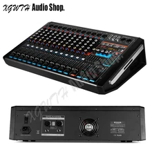 750W + 750W DJ Karaoke 12 Channel Digital Audio Sound Amplifier Mixer With Bluetooth USB 99 Digital Effects Mixing Console