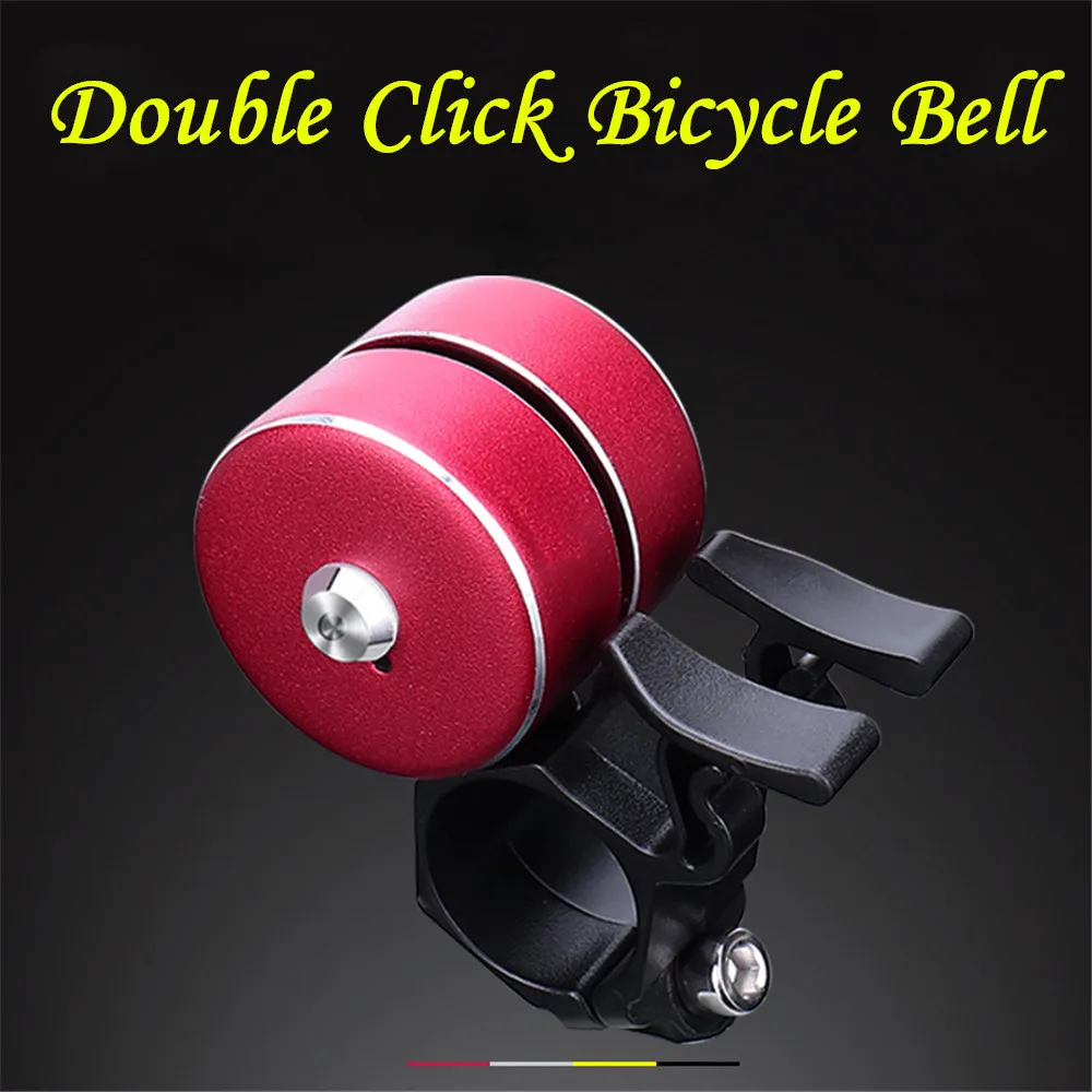 Bicycle Bell With Double Click 120db Bicycle Handlebar Bell Alarm Bike