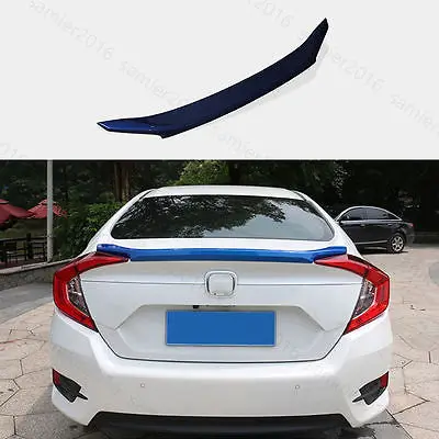 Синий подходит для Honda Civic 2016 2017 задний спойлер двери грузовика крыло с матовой