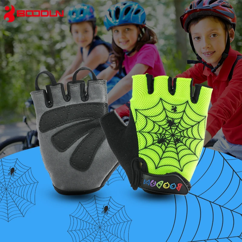 Free shipping 2018 Summer Kids Cycling Gloves Half Finger Skate Riding