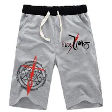 Аниме «Судьба Ноль команда заклинания прямые шорты по колено хлопковые Повседневное Фитнес пляжные короткие штаны спортивные брюки с карманами; брюки
