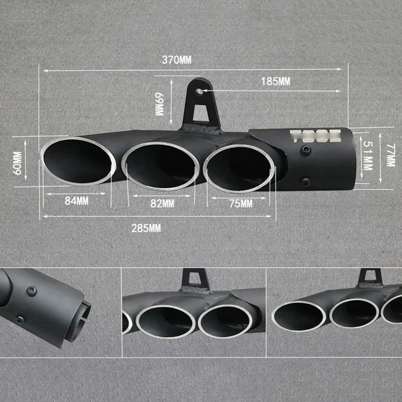 Мотоцикл двойной выход Алюминиевый Глушитель Трубы модифицированный 51 мм Глушитель системы для R6/R1 ZX-6R Z750/800 CBR1000