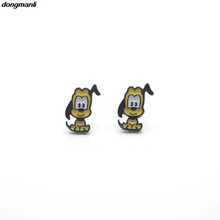 WS940 новые ювелирные аксессуары классический мультфильм аниме Серьги Симпатичные Q Желтая Собака серьги в форме животных серьги на подарок девочке