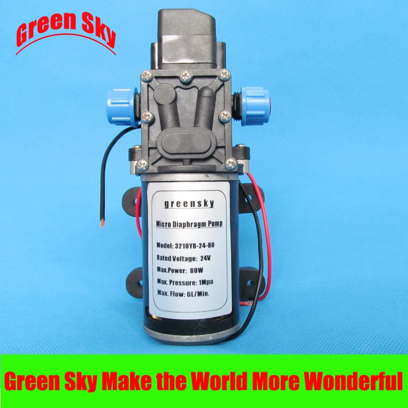 24 V DC 6L/мин 80 Вт высокой мощности Давление мембранный насос