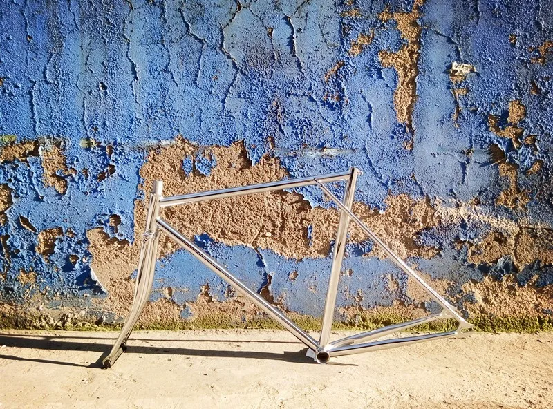 Best 700C bike 53Ccm 55cm 58cm frame Bicycle Fixie gear frame and Fork Bike chrome steel Frameset track bike frameset fixie bike 1