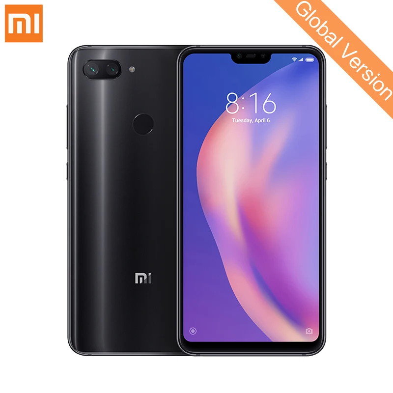 Глобальная версия Xiaomi Mi 8 Lite 4 Гб 64 Смартфон Snapdragon 660 Octa Core 6 26 &quot2280x1080 FHD + экран 24 0 МП