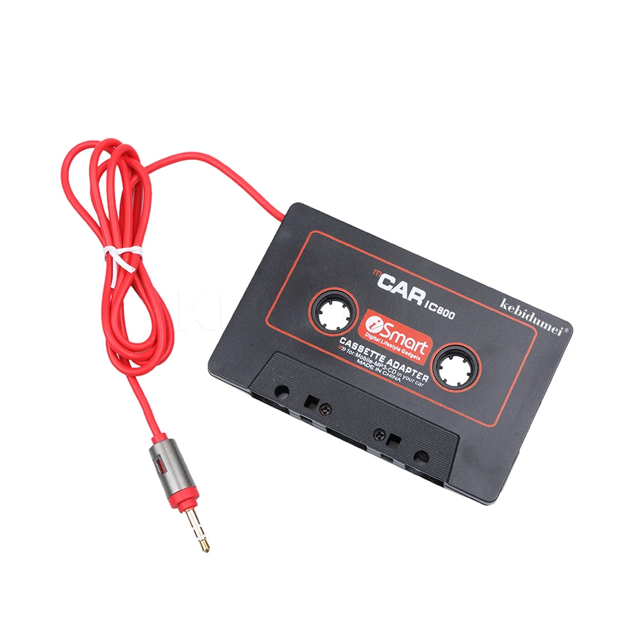 Kebidumei 3,5 мм разъем автомобильный Кассетный MP3 Кассетный плеер адаптер Кассетная лента конвертер для iPod для iPhone AUX кабель CD плеер