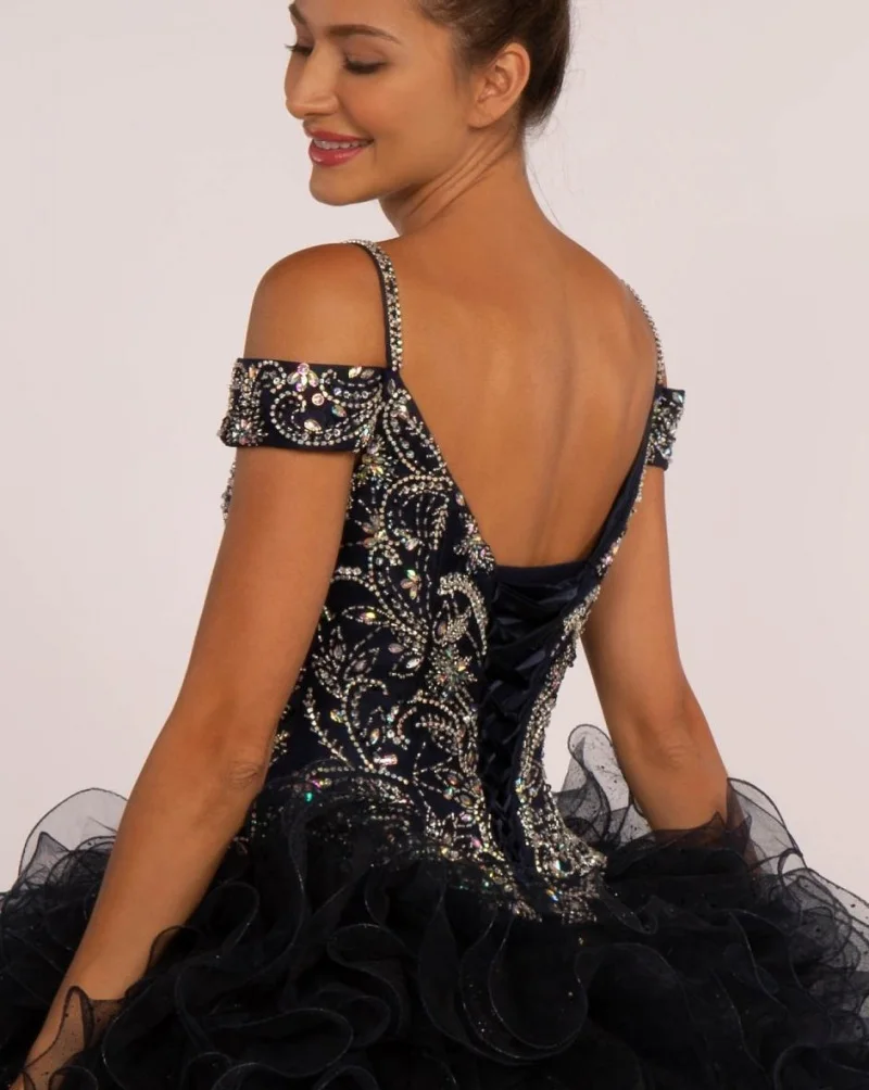 Великолепный черный розовые платья Quinceanera 2019 бисером с украшением в виде