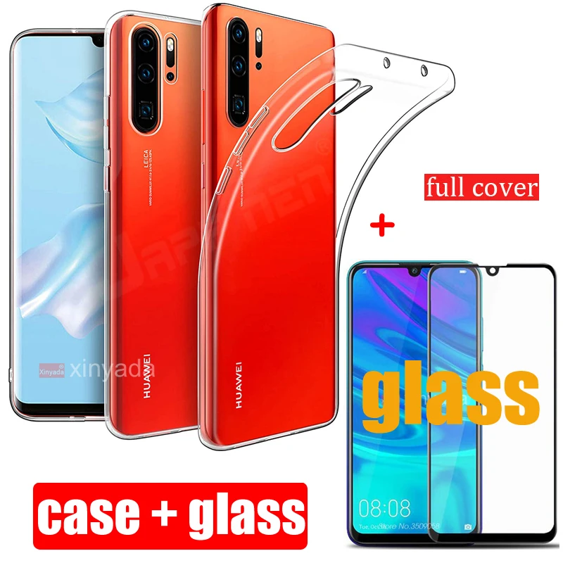 

Soft Clear Case Cover For Huawei Mate 20 P30 Pro P30 Lite Nova 4E Case protective Bumper luxury Silicone TPU Shell Armor coque