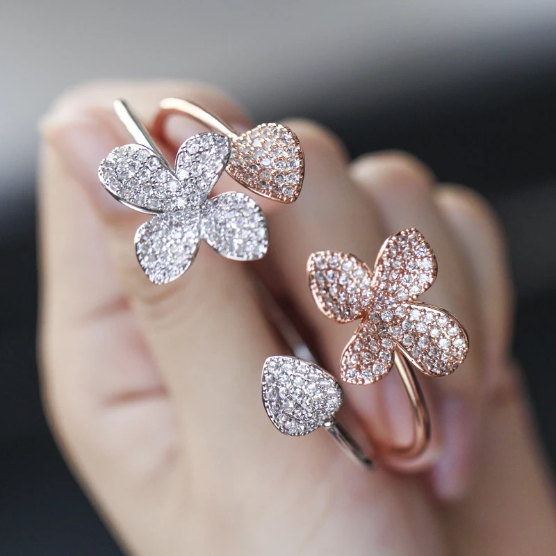 Flower Open Cuff Bangle 10