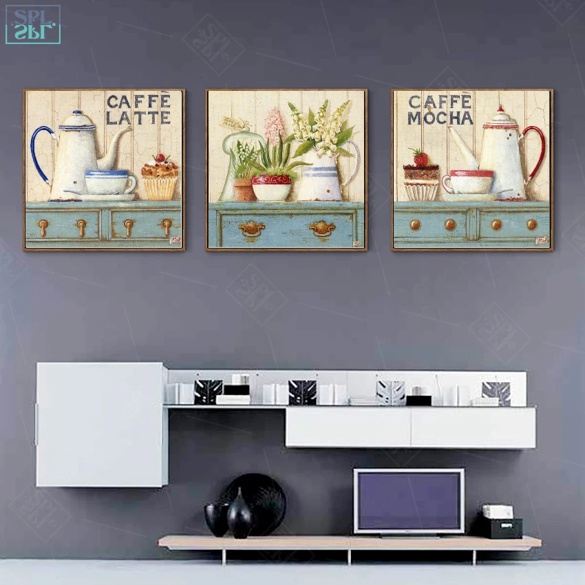 SPLSPL-Nordic-Girls-Room-Decor-Hand-Drawn-Decorative-Picture-Coffee-Latte-Watercolor-Flower-Wall-Art-Canvas (3)