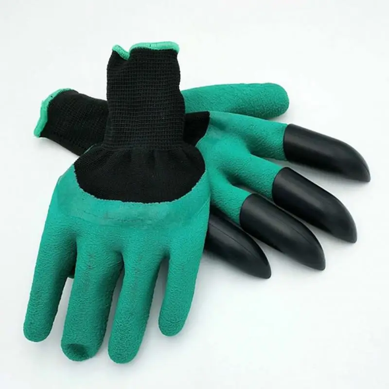 

Saingace Garden Gloves with 4 ABS Plastic Claws for garden Digging Planting *20 2017 1 pair Drop