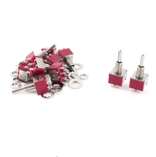 

20 Pcs/Lots DPDT ON-OFF-ON Momentary Mini Toggle Switch AC 250V/2 Amp 120V/5 Amp