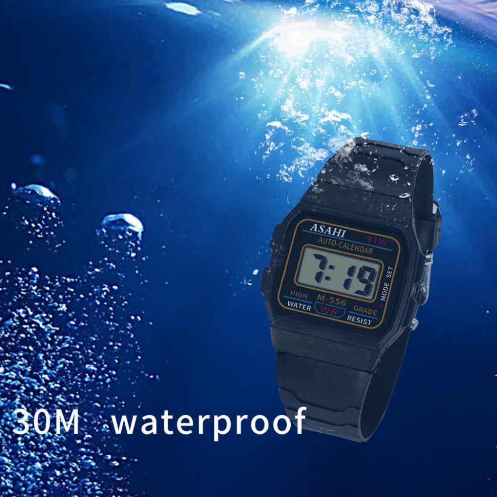 Роскошные Детские аналоговые цифровые спортивные светодиодный водонепроницаемые наручные часы Новые