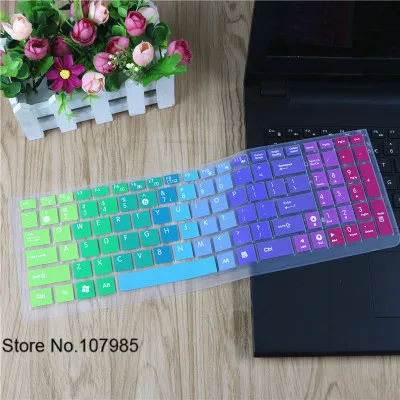 Rainbow 15,6 дюймов ноутбук клавиатура защитная крышка клавиатуры для ноутбука Asus K53S K53E K53SD A53 A53S A53SD K51 K52 K52D X54H N53S K55D A52J - Цвет: Rainbow