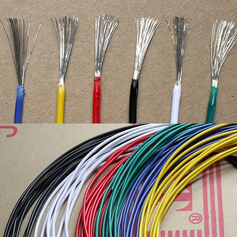 26AWG Silicone Wire Cables 100M/328.1ft UL1007 Electrical Wire Cable Stranded Green 26 Gauge Hook Up Wire