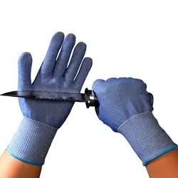 1 пара устойчивые к порезам перчатки анти-резные рабочие перчатки защитные перчатки для пальцев кухонные защитные перчатки пищевого