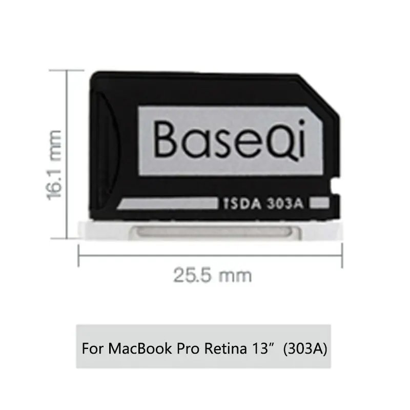Baseqi Metal MiniDrive Card Adapter microSDTF Reader For Macbook Pro Retina 13inch 2012 2013 2014 2015 Laptop 303A NinjaDrive (6)