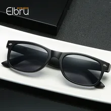 Elbru классические очки для чтения, серые линзы, модные мужские и женские весенние шарнирные пластиковые очки для пресбиопии, солнцезащитные очки для рыбалки на открытом воздухе