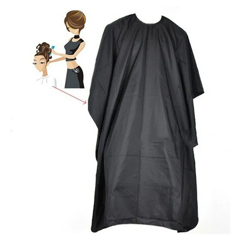 

Hairdresser Cape Gown Cloth Cover Black Salon Styling Tool Hairdressing Cutting Cloak Cover Free Shipping