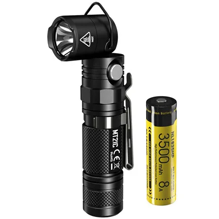 NITECORE MT21C многофункциональный фонарик комплект CREE XP-L HD V6 max 1000 люмен 90 градусов регулируемый фонарь дальность луча 184 м - Испускаемый цвет: MT21C NL1835HP