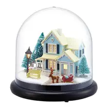 Ручной Работы Рождественский олень кукольный дом мебель Miniatura Diy кукольные домики пылезащитный чехол кукольный домик деревянные игрушки Детский Рождественский подарок