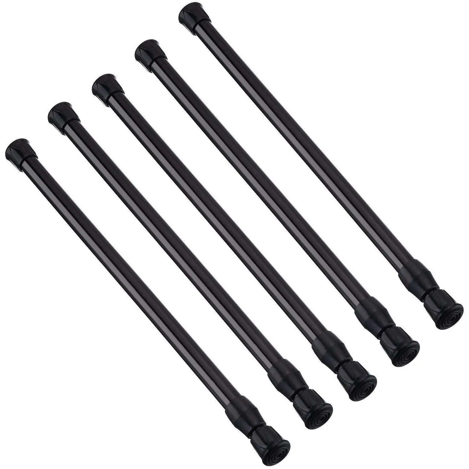 

Practical Boutique 5 Pack Cupboard Bars Tensions Rod Spring Curtain Rod for DIY Projects Extendable Width 11.81 to 20 Inches
