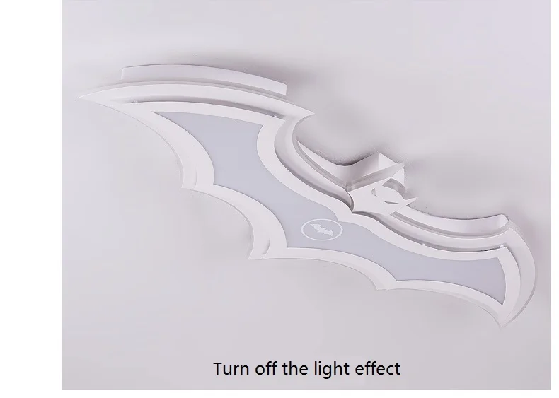Минималистичный современный ультра тонкий светодиодный детский Спальня Кабинет мультфильм креативность Бэтмен индивидуальная защита глаз потолочный светильник