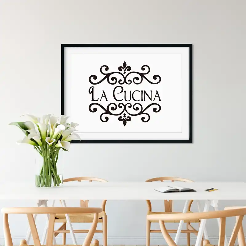 La Cucina Italian Kitchen Quotes Canvas Art Prints Modern