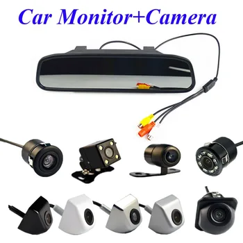 

4.3 Inch Auto Parking System HD Car Rearview Mirror Monitor with 170 Degrees Waterproof Car rear view camera