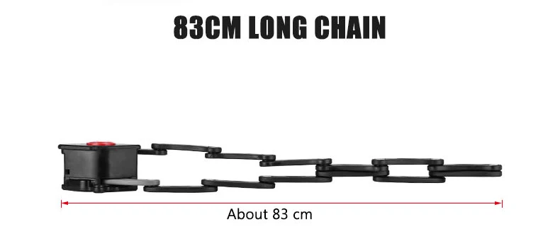Лапа складной велосипедный замок Пароль ключ Высокая безопасность национальный патент награда компактный велосипедный замок 85 см цепь замок 3 Syles