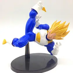 Аниме Dragon Ball Z Супер Saiyan Вегета Kick Ver ПВХ фигурку Коллекционная модель игрушки куклы 13 см