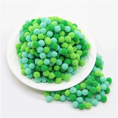 Pompom 8mm Multi Color Mini Pompon Balls DIY for Kids Toys Pompones Manualidades Garment Sewing Home Wedding Craft Supplies 20g - Цвет: 080919