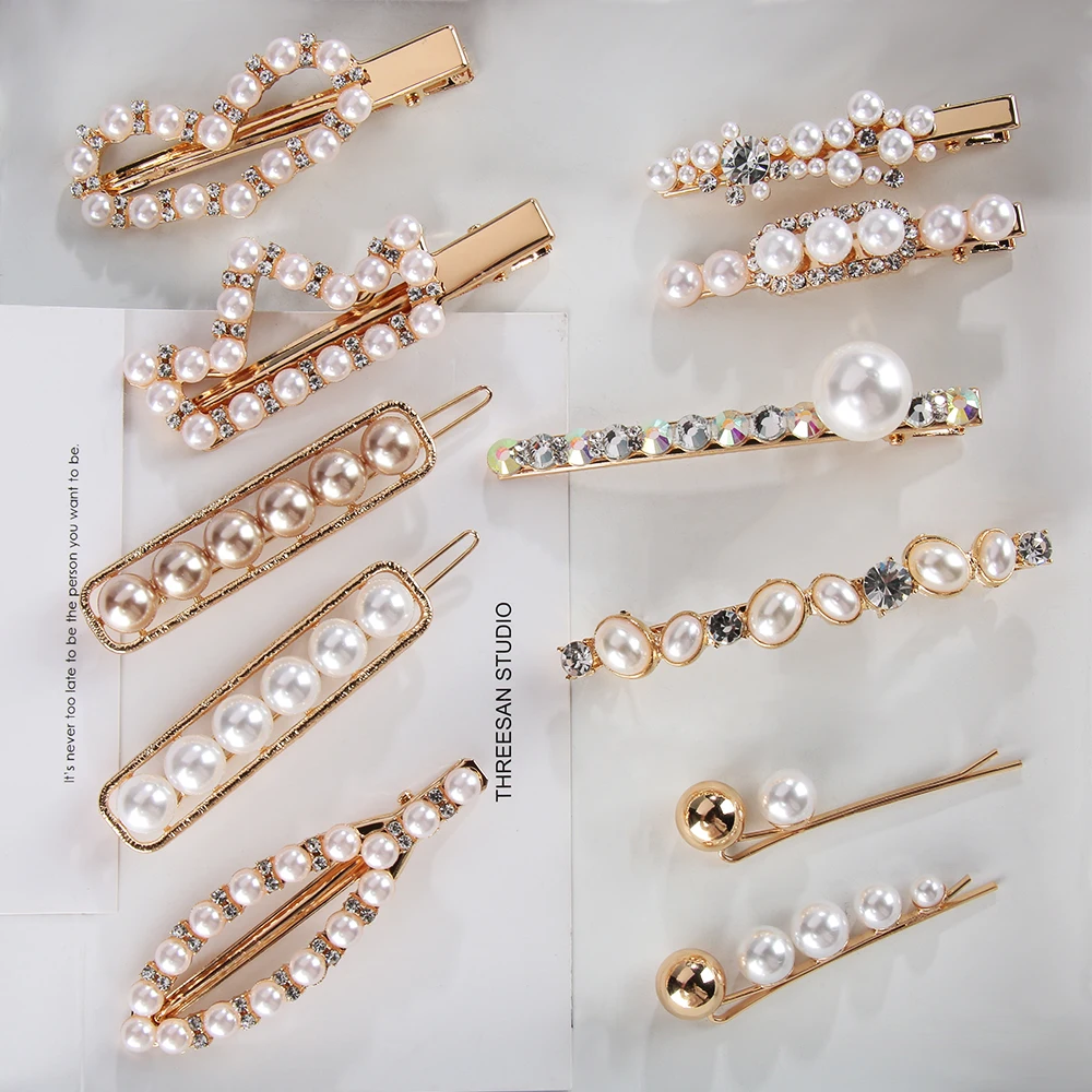 1pc or 1pair Korean Style Fashion Women Hairpins Pearl Hair Clip Ladies