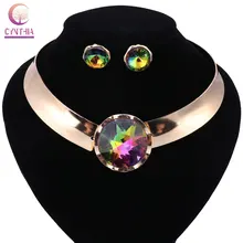 2018 New African Beads Jewelry Set Necklace Earrings Dubai Fashion Jewelry Sets Luxury Wedding Women Costume Jewelry Set
