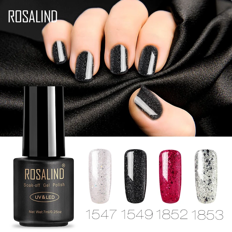 

ROSALIND 7ML Gel Nail Polish Classic Series 1323-1864 Color Vernis Top Base Coat Nail Art Long-lasting Soak-off Top Gel Lacquer