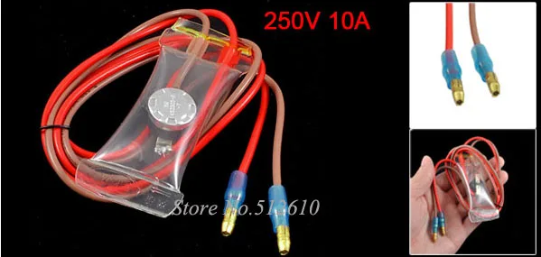 

KSD303-A 2 Wire Lead -7C Normal Open Refrigerator Defrost Thermostat 250V 10A