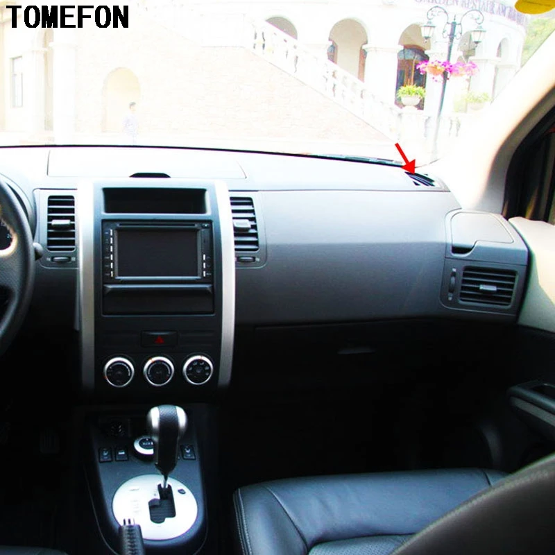 TOMEFON 3 шт. для Nissan X Trail T31 2008 до 2013 ABS хромированная крышка переключателя