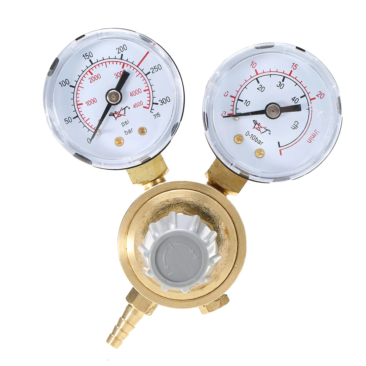 Newest Argon CO2 Gauges Pressure Reducer Mig Flow Meter Control Valve Welding Regulator Dual Gauge Measuring Instrument