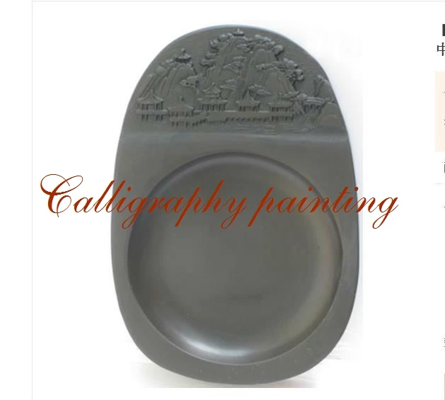5 дюймов китайский Zhaoqing Duan Yan чернил камень резной пейзаж Inkstone каллиграфическая