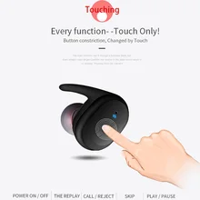 KAPCICE TWS Bluetooth наушники настоящие беспроводные стерео наушники Водонепроницаемая bluetooth-гарнитура для телефона HD связь портативный