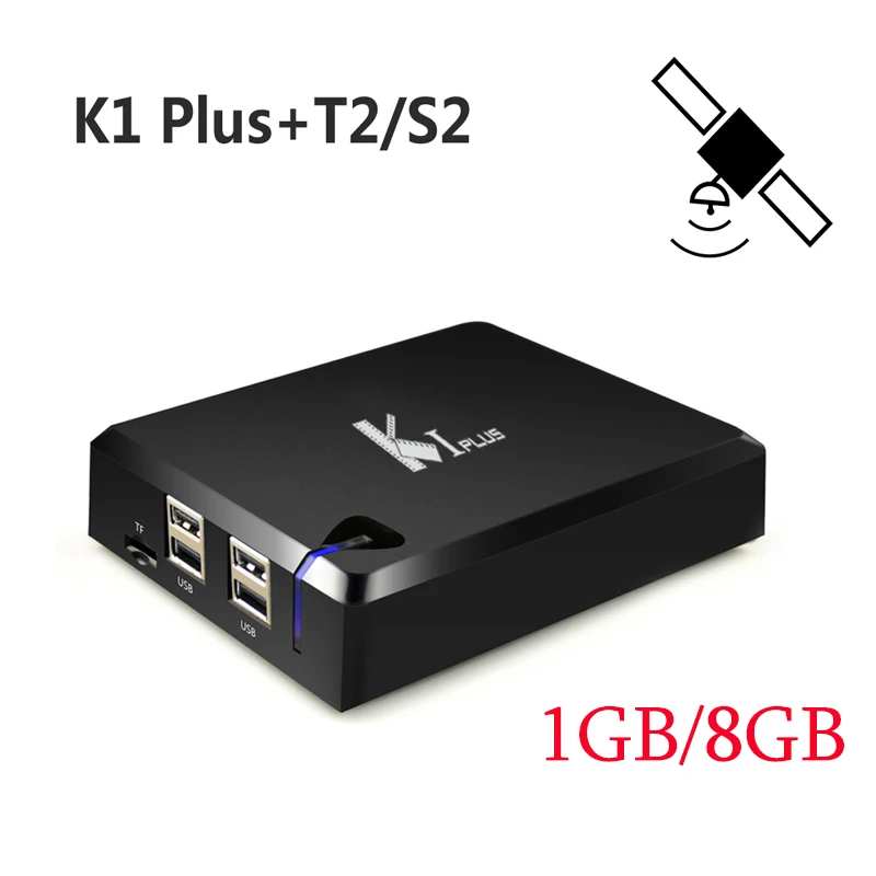 

KI PLUS S2 T2 Amlogic S905 Quad core Support DVB-T2 DVB-S2 1G/8G 1080p 4K Android 5.1 TV Box Support Cccam Set Top Box