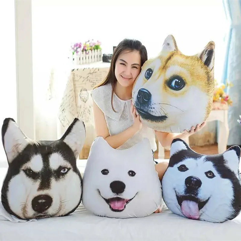 Новые Мягкие плюшевые игрушки Творческий 3 D большой головой подушки Ван Син люди держать подушку
