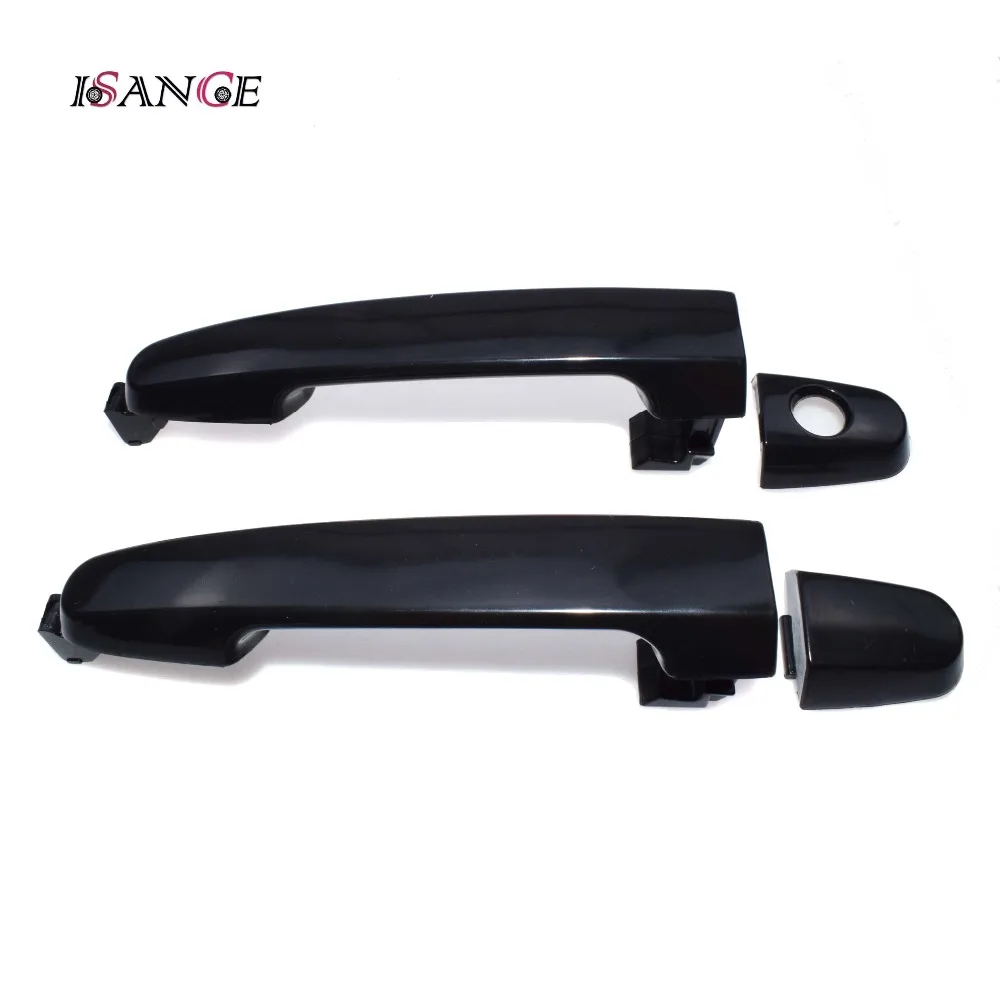 ISANCE Outside Door Handle Front Left Right Smooth Black For Toyota