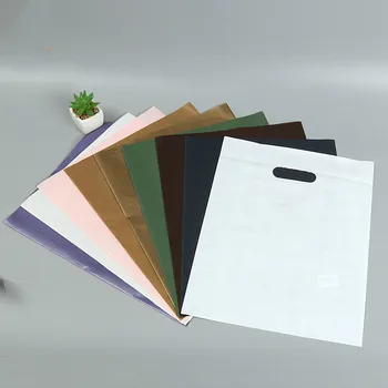 

50pcs Solid color plastic bag men and women clothing packing bags gift cosmetic large pouch package