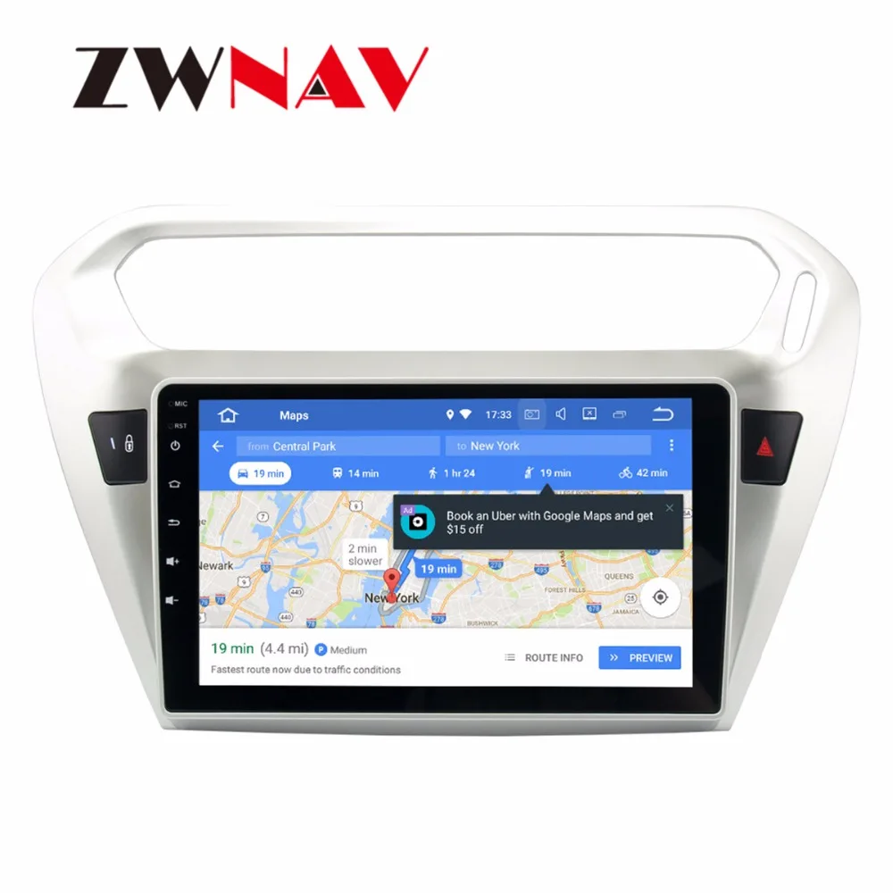 Perfect 9 " Car DVD Player GPS Navi The Newest Android8.0 7.1 For Peugeot 301 2014-2016 Octa Core 4GB RAM+32GB ROMWIFI GPS Radio Stere 5