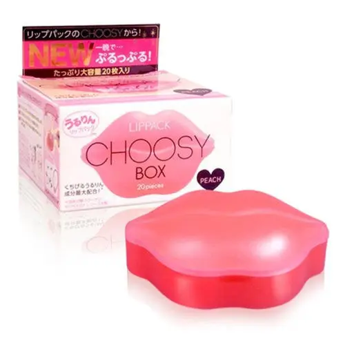 

[PURE SMILE CHOOSY] Collagen & Hyaluronic Acid LipPack Box Gel Mask 20 PCS PEACH