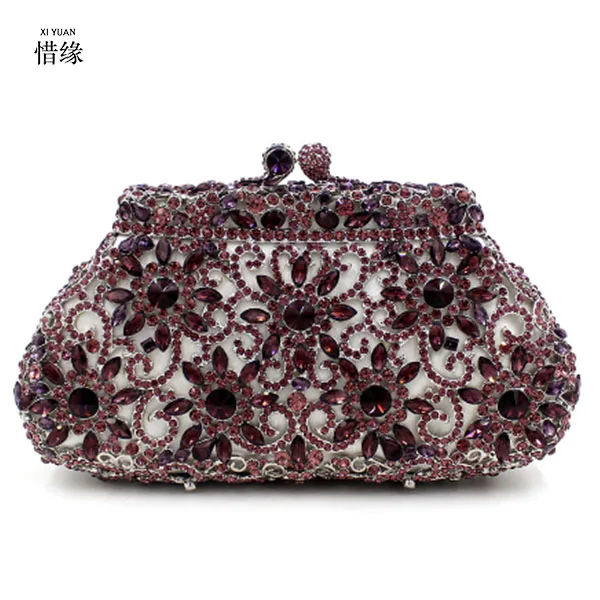 Soirée midnight honeydew abricot Diamant Sac Sacs pastèque D'embrayage Xiyuan café Rouge Rose nu Chaud moutarde Main À Dames pierre Marque De Cristal Avec Blue La Femme Jour Mariée Chaîne lavande Mariage Embrayages EYwqw4xA