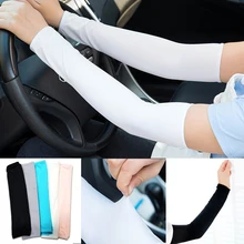 Moda 1 Par de Refrigeração Manga Braços Da Tampa de Proteção Solar UV Protetor Solar para Carro Auto Troncos Equitação Ciclismo Golf Esporte Atlético